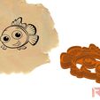 cookie_cutter_3d_print_clownfish_imprint.jpg Clownfish imprint cookie cutter