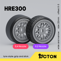 hre300.png HRE Classic 300 - 22mm Wheel - Multi-offset