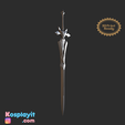 1M Ready Kosplayit Og RotoT ay Genshin Impact - Eula Skill Sword -  Digital 3D Model Files - Divided for 3D Printing