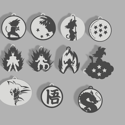 PACK.png Dragon ball keychain pack