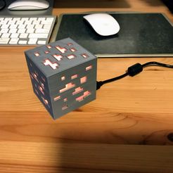 IMG_0177.jpg Бесплатный STL файл Minecraft Ore Lamp for Arduino Nano・3D-печатная модель для загрузки
