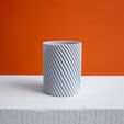 twisted-pencil-holder-desk-organizer-slimprint.jpg Desk Organizer Set, Twisted & Zigzag Pencil Cups | Vase Mode