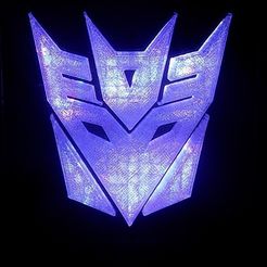 2_display_large.JPG Free STL file Decepticon Transformers LED Nightlight/Lamp・3D print model to download
