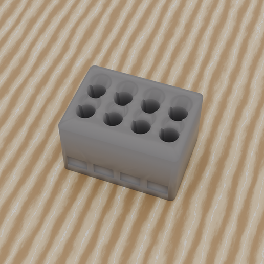 Composite Syringe Holder – 2×4 Rack | Chairside | Parametric | Dental Aesthetic Organizer