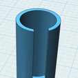 18650.png 18650 Tube with slit for tact switch
