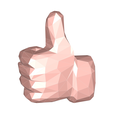model-3.png Thumbs up LOW POLY