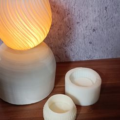 Striped Tea Candle Holder