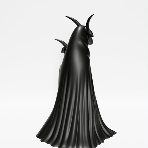 🐐 The Black Goat Family White Dress Dark Folklore Demon toy・ STL