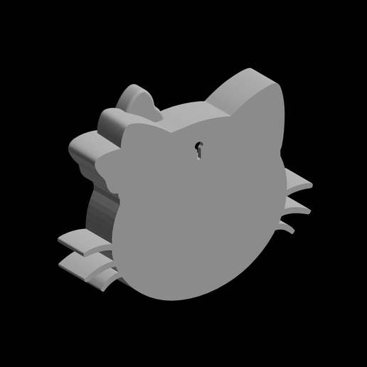 👋 Hello Kitty Shelf plain version・ STL File for 3D printing・Cults