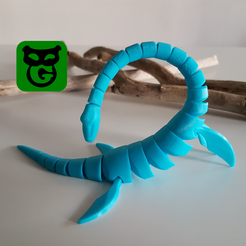 20221109_140605.png Файл STL Плезиозавр Флекси・Шаблон для 3D-печати для загрузки, Boby_Green