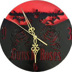 guns3.jpg Clock Guns N' Roses
