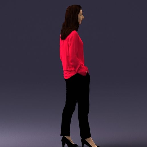 0004.jpg 000256 Woman in Red Blouse and Black Pants 0228
