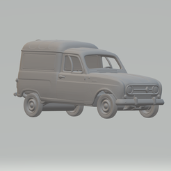 0,1.png Файл STL Renault 4 Fourgonette・Дизайн 3D принтера для загрузки