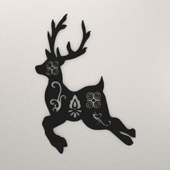 Deer-Wall-Decoration-WASAM2.jpg STL file Deer Wall Decoration WASAM2・3D printable design to download