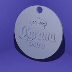 llavero-corona1.jpg Free STL file beer keychain crown・Model to download and 3D print