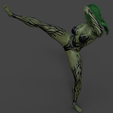 04.png Free 3D file She_Hulk kicking・Model to download and 3D print