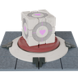 botton_and_cube.png Companion cube and red portal button