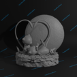 Diorama-Mew5.png Mew diorama 3d print model presupported