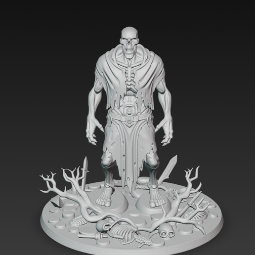 🧟 Zombie Undead - Horror STL Figure・Free STL File for 3D printing・Cults