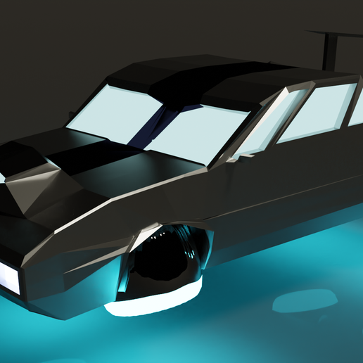 Futuristic Car - 3D model önizlemesi