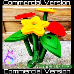 flowers_commersial.jpg STL file Surprice Bucket *Commercial Version*・3D printing model to download