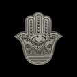 03.jpg Hamsa Hand symbol 3D model relief 02