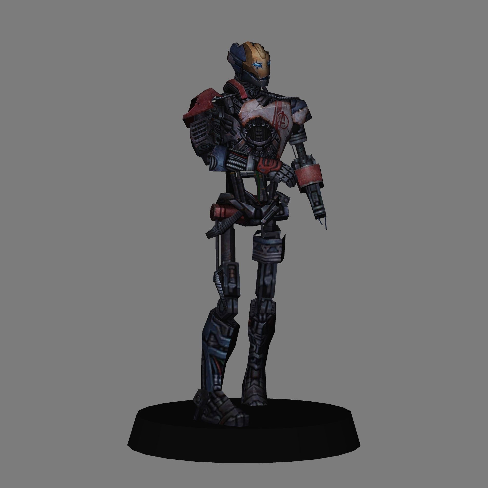 Archivo Stl Ultron Mk1 Avengers Age Of Ultron Low Poly 3d Print・modelo Imprimible En 3d Para 6876