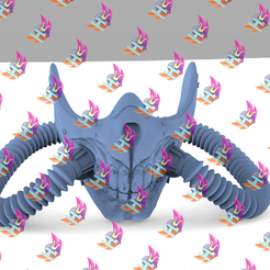 1.207.png OBJ file Inmortal Joe Mask from Mad Max・3D printing template to download