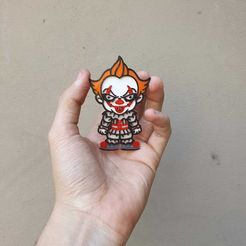 WhatsApp-Image-2023-09-20-at-16.35.38.jpeg Fichier STL Porte-clés 3d /Porte-clés Pennywise/haloween・Modèle pour impression 3D à télécharger