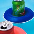 IMG_20250610_142950.jpg Pool Floaty for Drinks ☀️🏖️, This Summer Must-Have 🍹🌊, Floating Donut for Beer and Cans 🍺