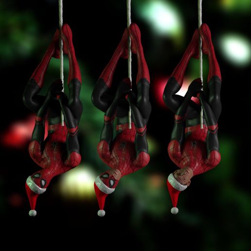 Spiderman-Ornament-Trio.jpg Spiderman Christmas Ornament