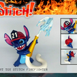 Portada1.png 🚨 **Stitch the Firefighter 3D Model - Add a Splash of Mischief to Your Collection!** 🚨