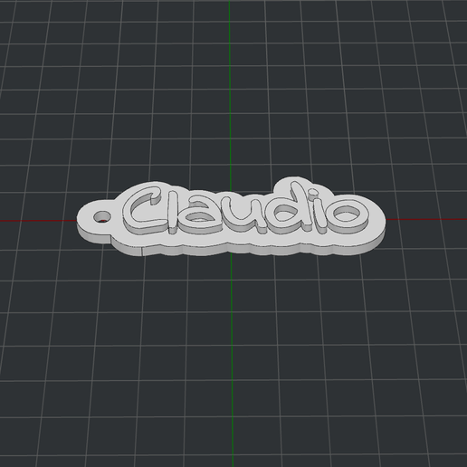Keychain Claudio 3D model
