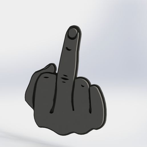 Hand key ring 3D model