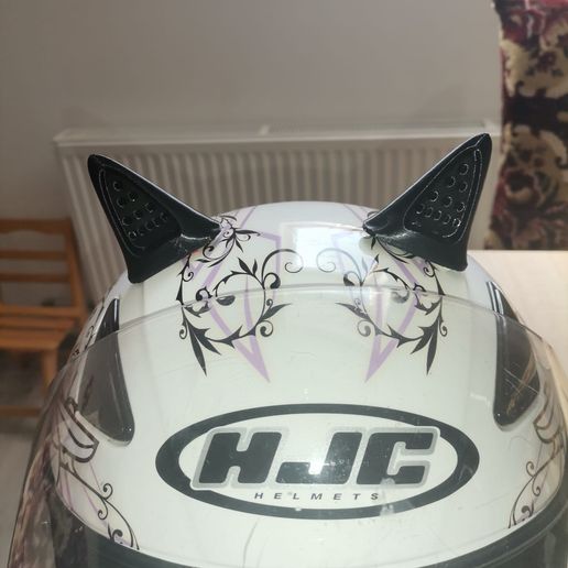 cat ears for motorcycle helmet 3D model