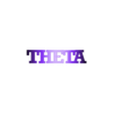 Text Flip - Theta.stl Перелистывание текста - греческий алфавит в комплекте
