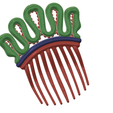 Hair-comb-11-v4-05.png FRENCH PLEAT HAIR COMB Multi purpose Female Style Braiding Tool hair styling roller braid accessories for girl headdress weaving fbh-11A 3d print cnc