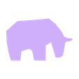 elephant.stl STL-Datei Digital Safari Stamps・Design für 3D-Drucker zum herunterladen