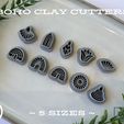 boho-polymer-clay-cutter-stl-earring-set.jpg Boho Polymer Clay Cutters STL Bundle – 150 Files (5 Sizes Each) – Mixed Shape Earring Cutter Set