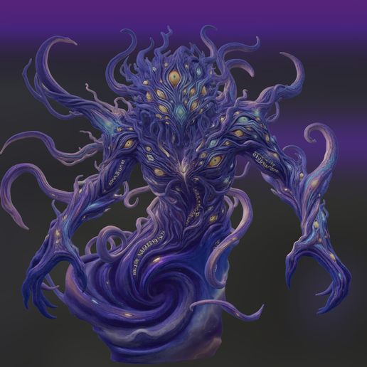 Cthulhu Pharaoh – Lovecraft Mythos Display Bust STL