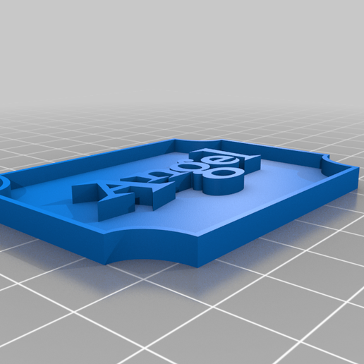 Angel Nameplate 2 - 3D model önizlemesi