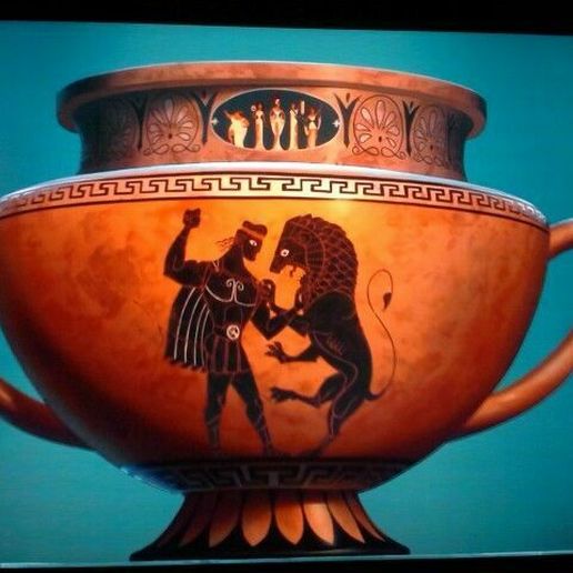 STL file Hercules Greek Vase/amphora・Model to download and 3D print・Cults