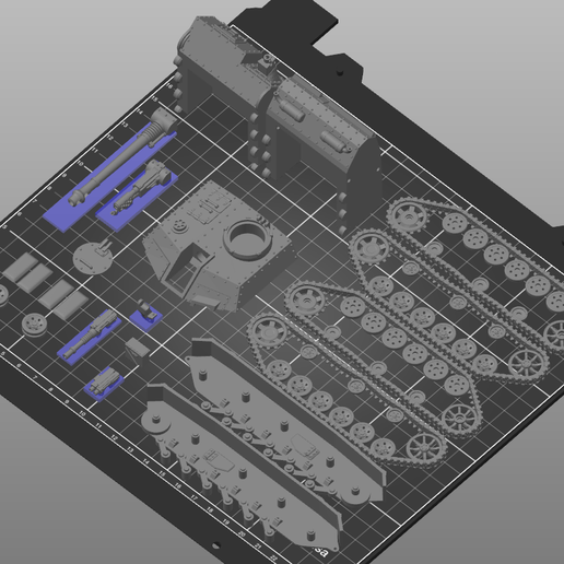 StuG Print bed layout.png Grim StuG OR Grim Panzer IV Tank