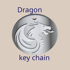 dragon-keychain-final.png Free STL file Dragon key chain・3D printer model to download