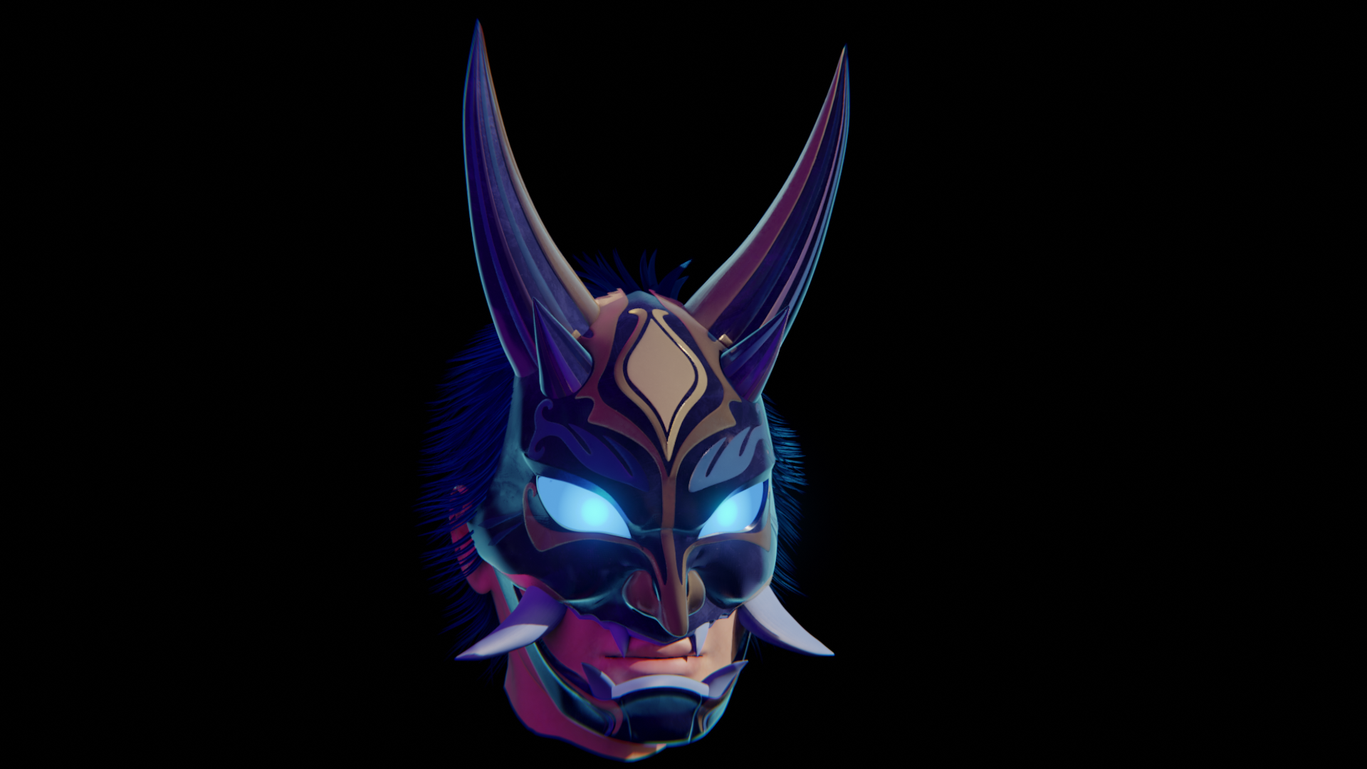 STL file Xiao mask from Genshin Impact・Model to download and 3D print・Cults