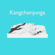 Kangchenjunga.png 3D Topography - 10 Highest peaks