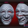 Money_Heist_Korea_Hahoetal_mask_STL_File_14.jpg Money Heist Korea Mask - Cosplay Costume Halloween