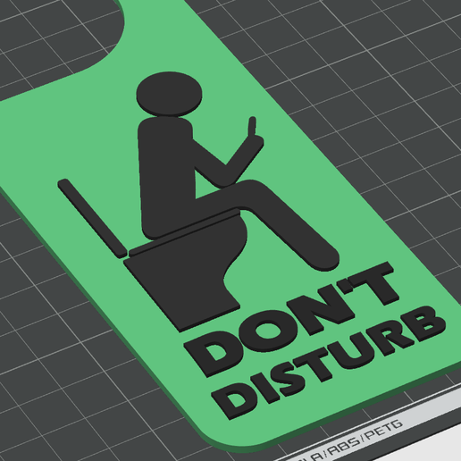 BATHROOM HANGER DO NOT DISTURB - DON'T DISTURB