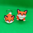 3.png Cute Flexi Fox Keychain and Toy ~ Articulated & Print-in-Place (Almonimal Fox)