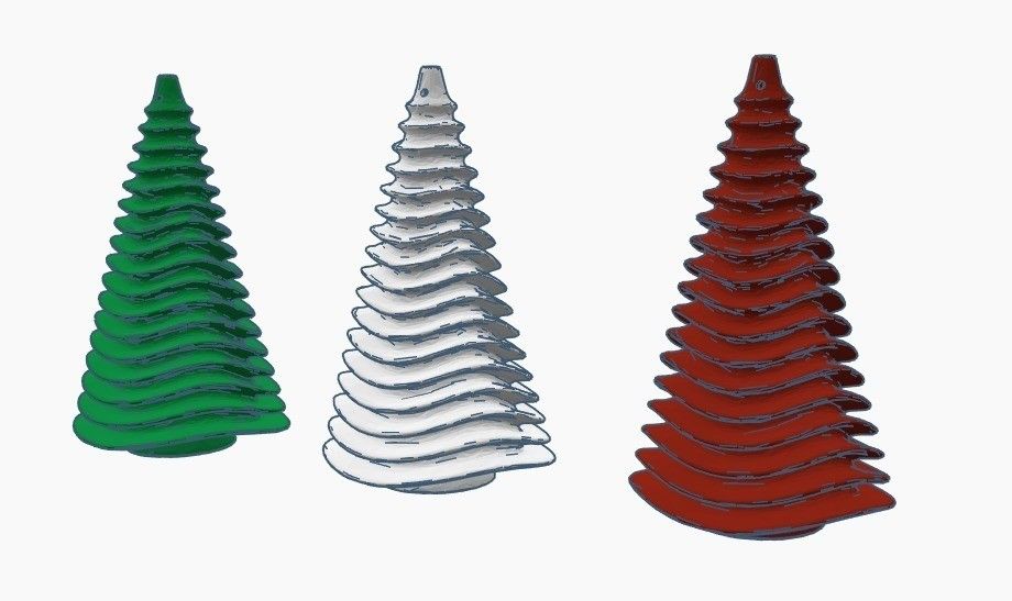 cb39720c589c28f474ecbd73f099a5ea_display_large.jpg Download free STL file Christmas tree - Christmas tree ornament • Design to 3D print, Gophy